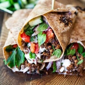 Chicken or Lamb Tikka Wrap