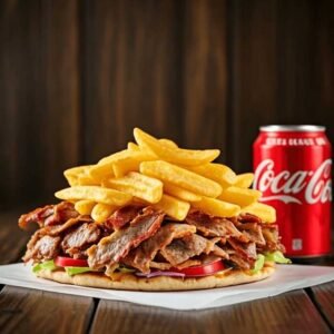 Kids Doner meal Donner meat Regular fries & can of drink